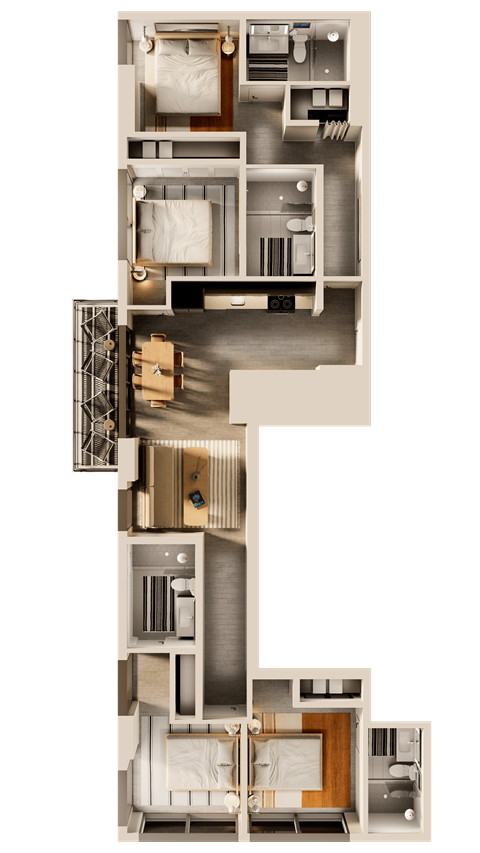the floor plan of the house